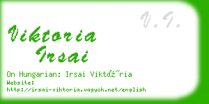 viktoria irsai business card
